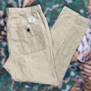 Paul Smith Military Fabric Lightweight Linen Feel Trousers Loose Chino Pants XL